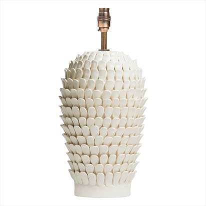 Regular Stucco table lamp in stone ceramic