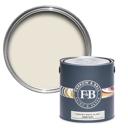 Farrow & Ball Farrow's White 750 ml Dead Flat No. 9812