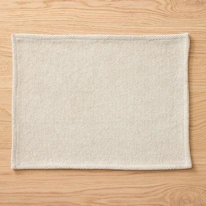 Textured Canvas Table Linen, Placemat, Natural, Set of 4