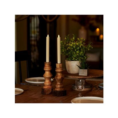 Luminara LED Taper Candle, Ivory Ivory | H24.1 x W2.5 x D2.5cm