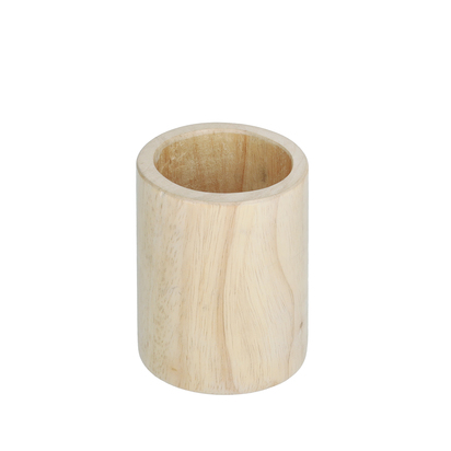 Dilcia solid rubber wood pencil holder