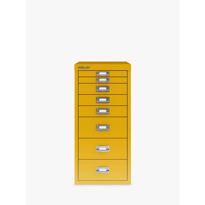 Bisley MultiDrawer 8 Drawer A4 Filing Cabinet Sunflower Yellow