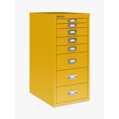 Bisley MultiDrawer 8 Drawer A4 Filing Cabinet Sunflower Yellow