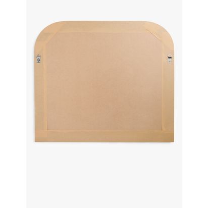 John Lewis Georgian Overmantle Wood Mirror, 95 x 105cm, Black/Gold Black/Gold | H95 x W105 x D3.8cm