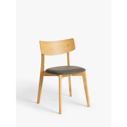 John Lewis Virtue Dining Chair, Set of 2, Oak Brown Light | H81 x W51 x D49cm