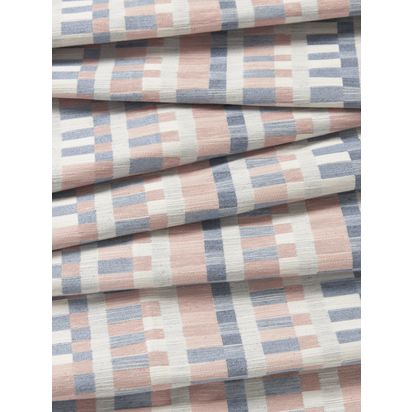 John Lewis Fion Furnishing Fabric French Blue | H20 x W20 x D140cm
