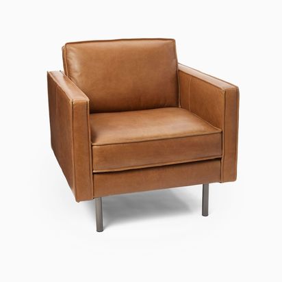 Axel Armchair Leather, Saddle