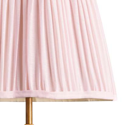 40cm scalloped Straight empire shade in marshmallow linen