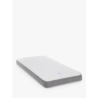 John Lewis Pocket Spring Quilted Kids' Mattress, Medium Tension, Single White | L190 x W90 x D15cm