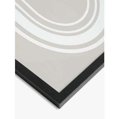 John Lewis Poster Frame Black | H72.20 x W52.20 x D1.50cm