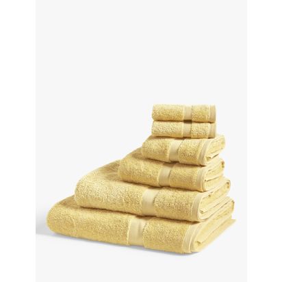 John Lewis Egyptian Cotton Towels Soft Yellow | H2 x W50 x D90cm