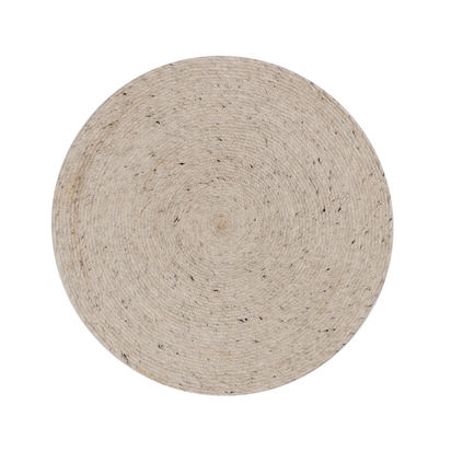 Takashi 100% grey wool round rug, Ã˜ 150 cm