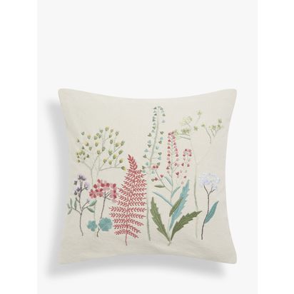 John Lewis Herbarium Square Cushion, Multi Multi | H45 x D45cm