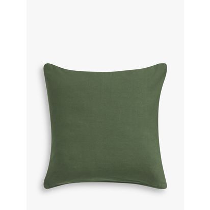 John Lewis Totemic Cushion, Green Green | L50 x W50cm