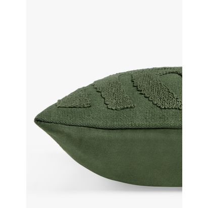 John Lewis Totemic Cushion, Green Green | L50 x W50cm