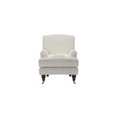 Bluebell Small Armchair in Clay House Herringbone Weave