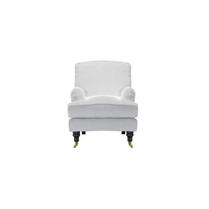 Bluebell Small Armchair in Pumice House Herringbone Weave