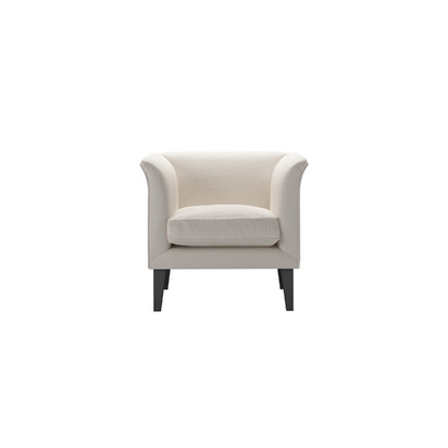 Fingal Armchair in Taupe Brushed Linen Cotton
