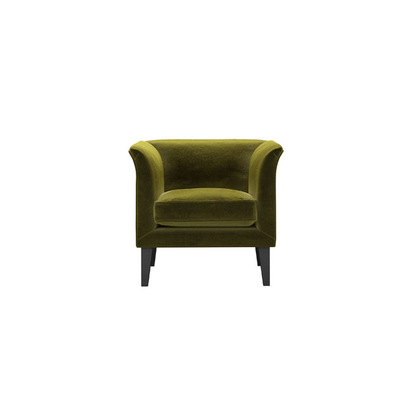 Fingal Armchair in Olive Cotton Matt Velvet