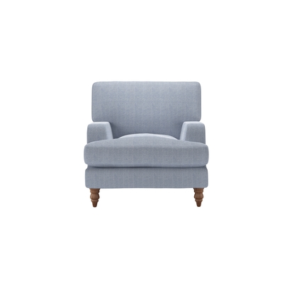 Isla Armchair in Uniform House Herringbone Weave