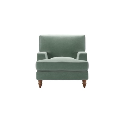 Isla Armchair in Sage Smart Velvet