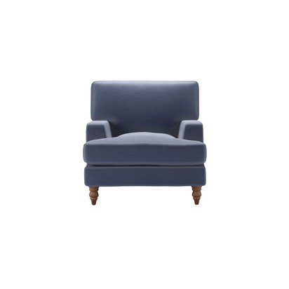 Isla Armchair in Sapphire Smart Velvet