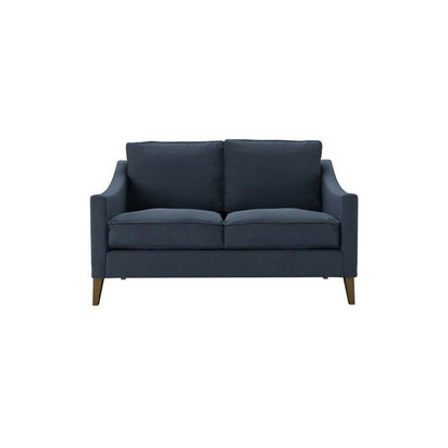 Iggy 2 Seat Sofa in Midnight Blue Brushed Linen Cotton