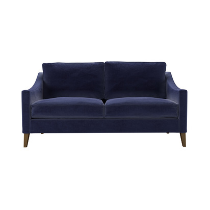 Iggy 2.5 Seat Sofa in Prussian Blue Cotton Matt Velvet