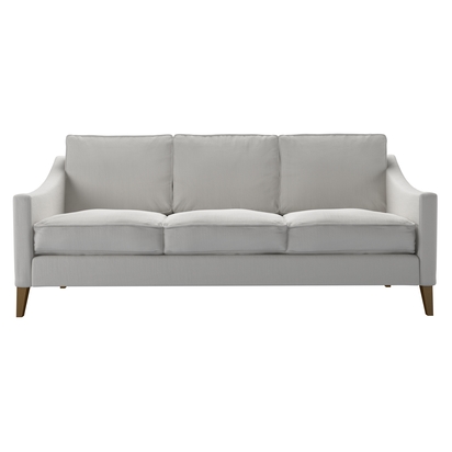 Iggy 3 Seat Sofa in Alabaster Brushed Linen Cotton