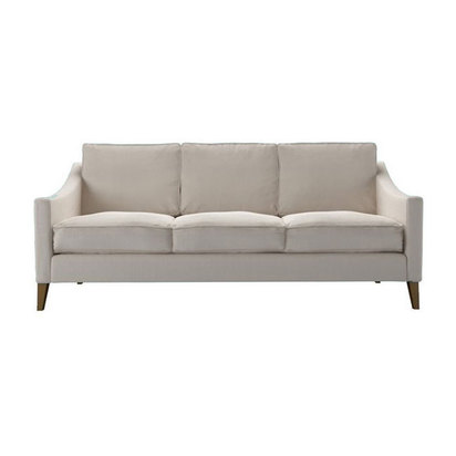 Iggy 3 Seat Sofa in Taupe Brushed Linen Cotton