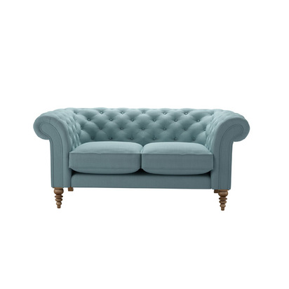 Oscar 2 Seat Sofa in Lagoon Brushed Linen Cotton