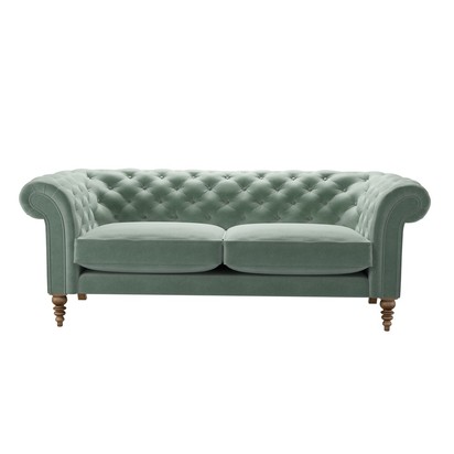 Oscar 3 Seat Sofa in Sage Smart Velvet