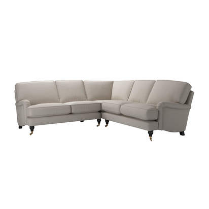 Bluebell Medium Corner Sofa in Stone Brushed Linen Cotton