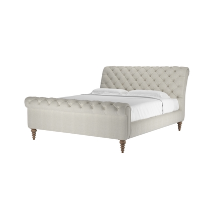 Knightsbridge Super King Bed in Clay House Basket Weave