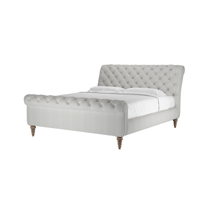Knightsbridge Super King Bed in Pumice House Basket Weave