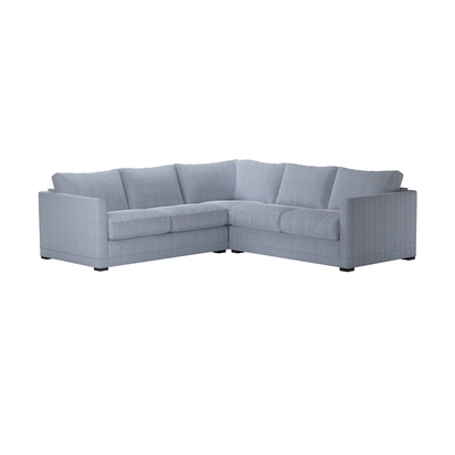 Aissa Small Corner Sofa in Uniform House Herringbone Weave