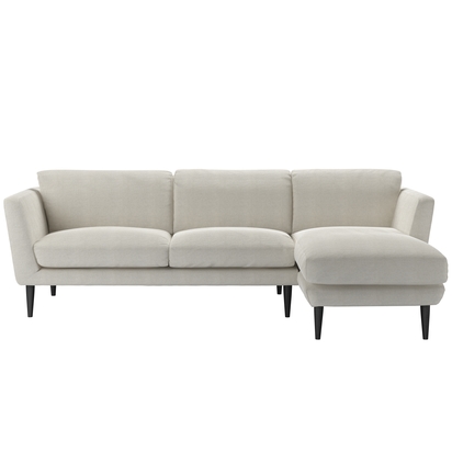 Holly Medium RHF Chaise Sofa in Clay House Basket Weave