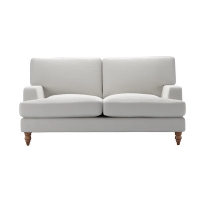Isla 2 Seat Sofa in Alabaster Brushed Linen Cotton