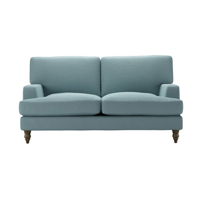 Isla 2 Seat Sofa in Lagoon Brushed Linen Cotton