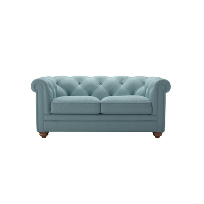 Patrick 2 Seat Sofa in Lagoon Brushed Linen Cotton