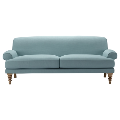 Saturday 3 Seat Sofa in Lagoon Brushed Linen Cotton