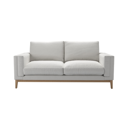 Costello 2.5 Seat Sofa in Alabaster Brushed Linen Cotton
