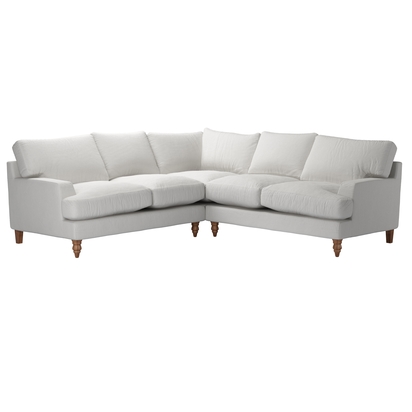 Isla Medium Corner Sofa in Alabaster Brushed Linen Cotton