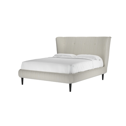 Audrey King Bed in Clay House Herringbone Weave