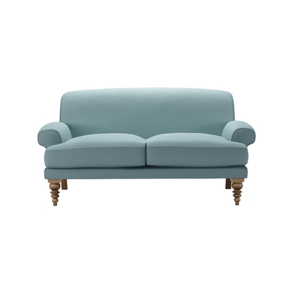 Saturday 2 Seat Sofa (breaks down) in Lagoon Brushed Linen Cotton