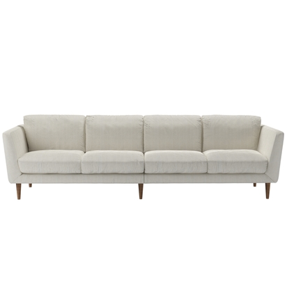 Holly 4 Seat Sofa in Clay House Herringbone Weave