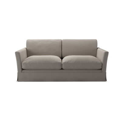 Otto 2.5 Seat Sofa Bed in Stone Brushed Linen Cotton