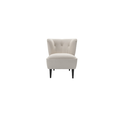 Betty Armchair in Taupe Brushed Linen Cotton