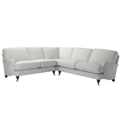 Bluebell LHF 2 Seat w RHF 2.5 Seat in Alabaster Brushed Linen Cotton