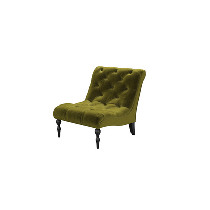 Claude Armchair in Olive Cotton Matt Velvet